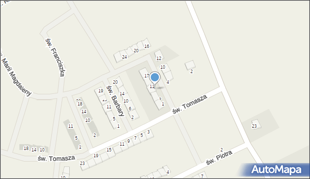 Gwiazdowo, św. Marii Magdaleny, 9, mapa Gwiazdowo