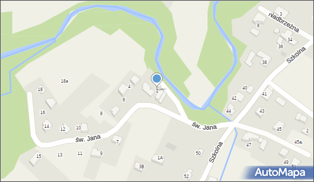 Hecznarowice, św. Jana, 2, mapa Hecznarowice