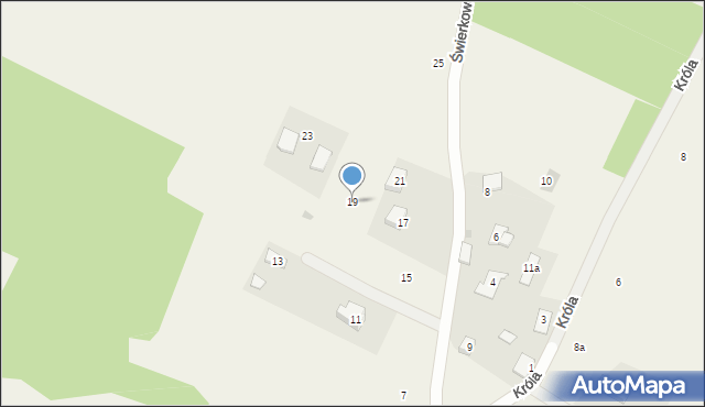 Idzbark, Świerkowa, 19, mapa Idzbark