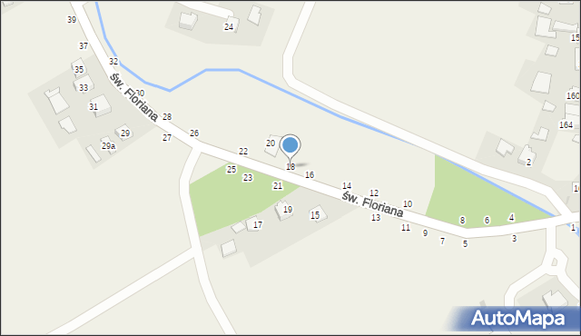 Ilkowice, św. Floriana, 18, mapa Ilkowice