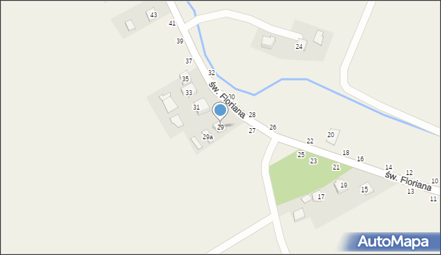 Ilkowice, św. Floriana, 29, mapa Ilkowice