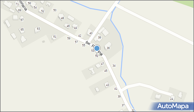 Ilkowice, św. Floriana, 51, mapa Ilkowice