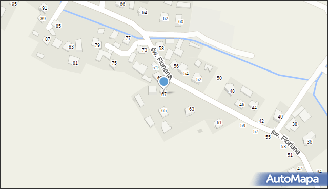 Ilkowice, św. Floriana, 67, mapa Ilkowice