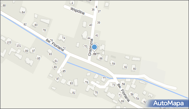 Ilkowice, św. Floriana, 68, mapa Ilkowice