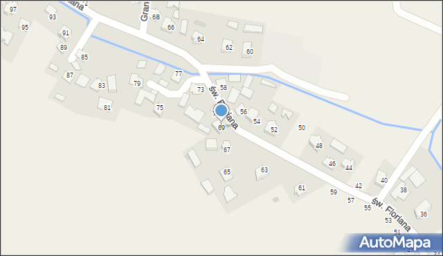 Ilkowice, św. Floriana, 69, mapa Ilkowice
