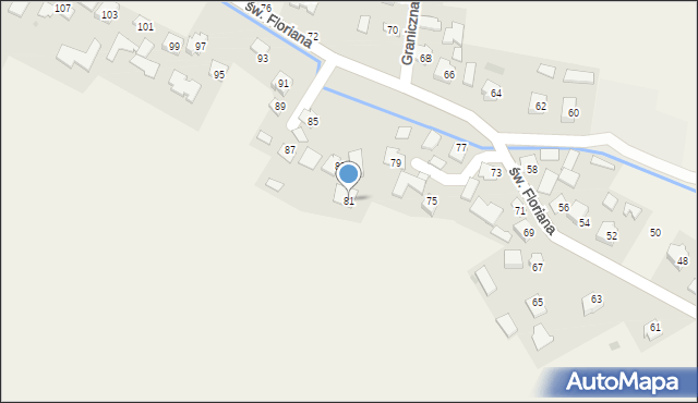 Ilkowice, św. Floriana, 81, mapa Ilkowice
