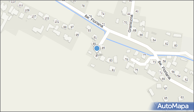 Ilkowice, św. Floriana, 87, mapa Ilkowice