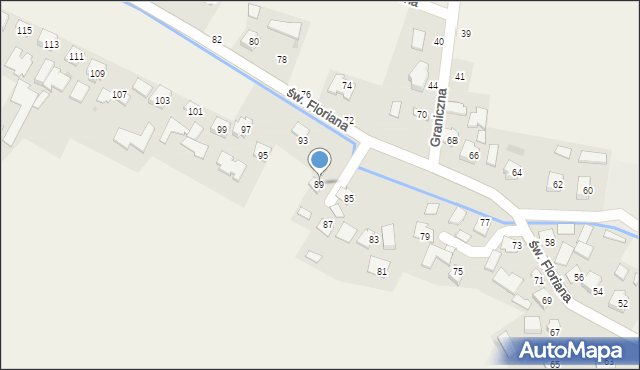 Ilkowice, św. Floriana, 89, mapa Ilkowice