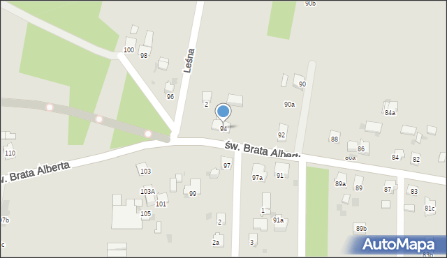 Imielin, św. Brata Alberta, 94, mapa Imielin