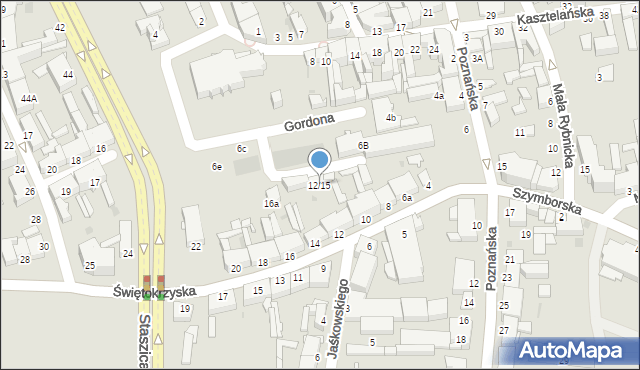 Inowrocław, Świętokrzyska, 12/15, mapa Inowrocławia