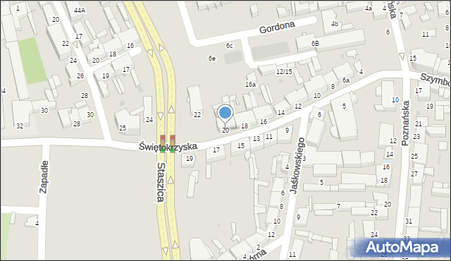 Inowrocław, Świętokrzyska, 20, mapa Inowrocławia