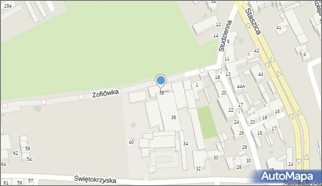 Inowrocław, Świętokrzyska, 38, mapa Inowrocławia