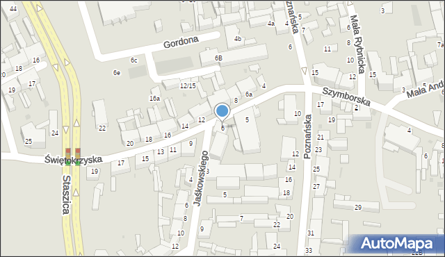 Inowrocław, Świętokrzyska, 6, mapa Inowrocławia