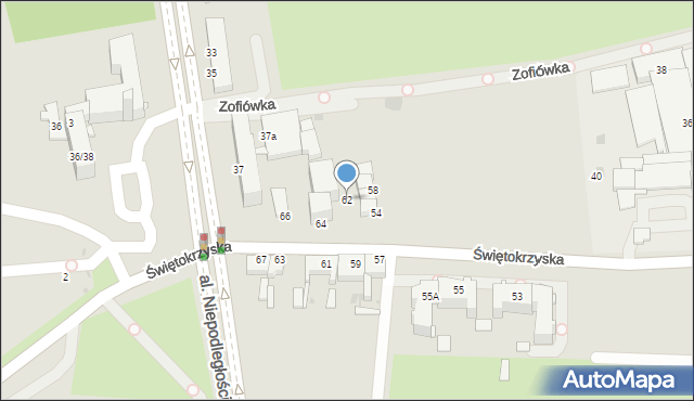 Inowrocław, Świętokrzyska, 62, mapa Inowrocławia