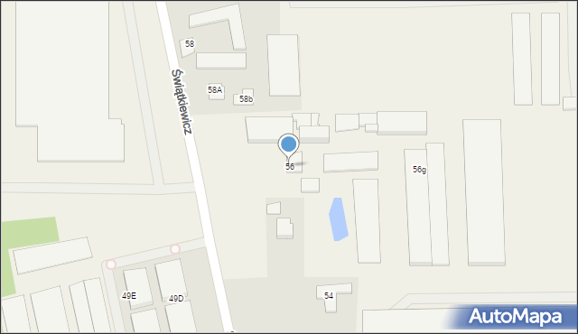 Jabłonowo, Świątkiewicz Marii, 56, mapa Jabłonowo