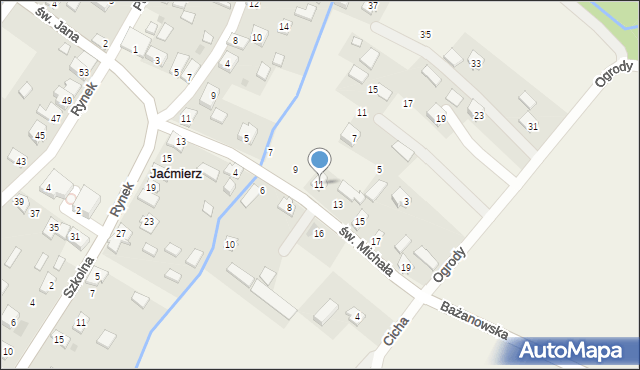 Jaćmierz, św. Michała, 11, mapa Jaćmierz