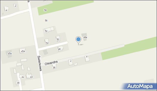 Jakubowice Konińskie, Świerkowa, 48b, mapa Jakubowice Konińskie