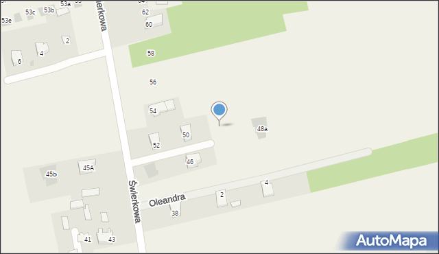 Jakubowice Konińskie, Świerkowa, 54a, mapa Jakubowice Konińskie