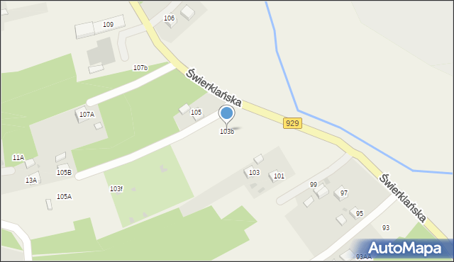 Jankowice, Świerklańska, 103b, mapa Jankowice
