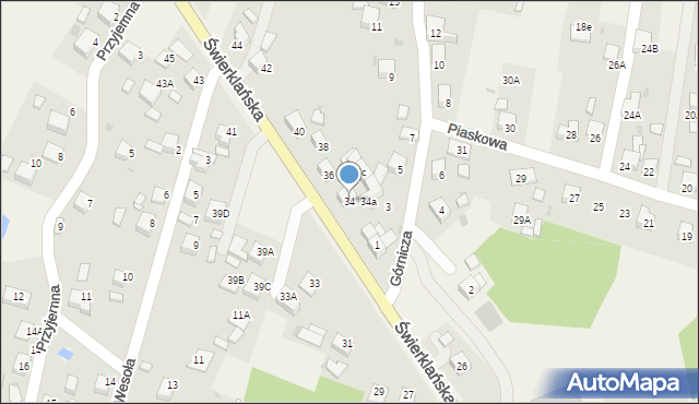 Jankowice, Świerklańska, 34, mapa Jankowice