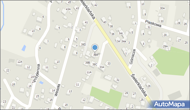 Jankowice, Świerklańska, 39A, mapa Jankowice