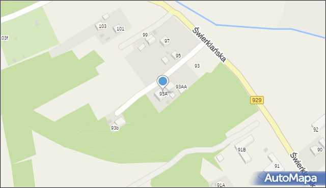 Jankowice, Świerklańska, 93A, mapa Jankowice