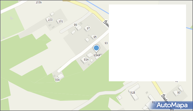 Jankowice, Świerklańska, 93AA, mapa Jankowice
