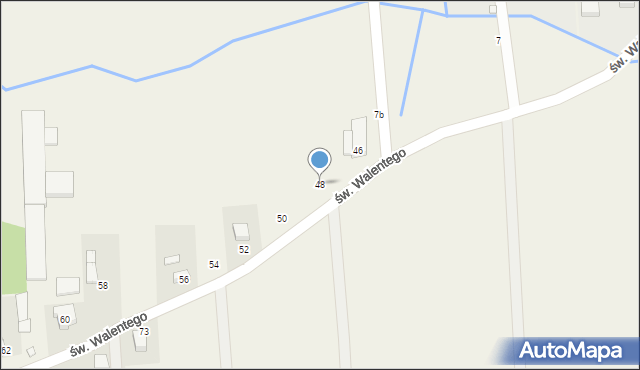 Jastrowo, św. Walentego, 48, mapa Jastrowo