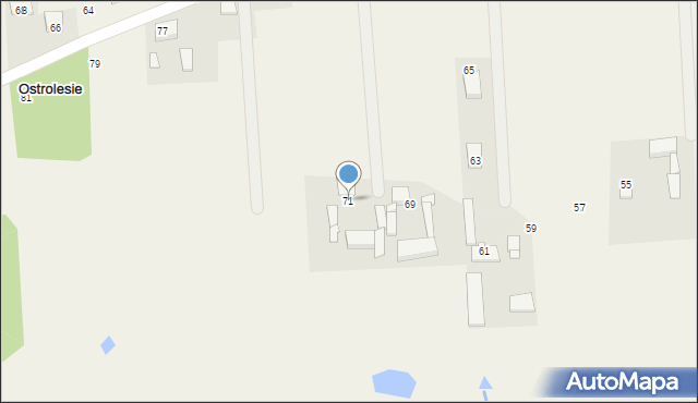 Jastrowo, św. Walentego, 71, mapa Jastrowo