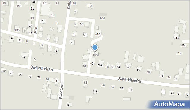 Jastrzębie-Zdrój, Świerklańska, 60A, mapa Jastrzębie-Zdrój