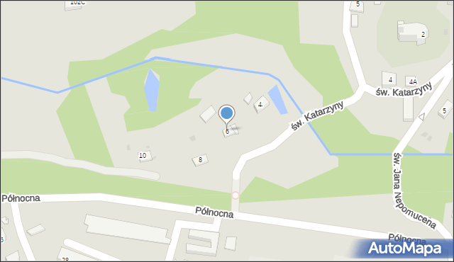 Jastrzębie-Zdrój, św. Katarzyny, 6, mapa Jastrzębie-Zdrój