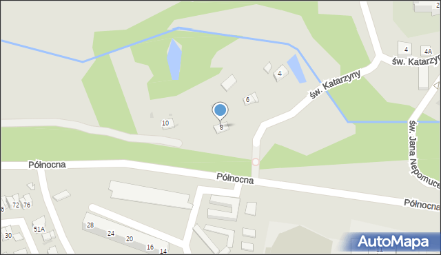 Jastrzębie-Zdrój, św. Katarzyny, 8, mapa Jastrzębie-Zdrój