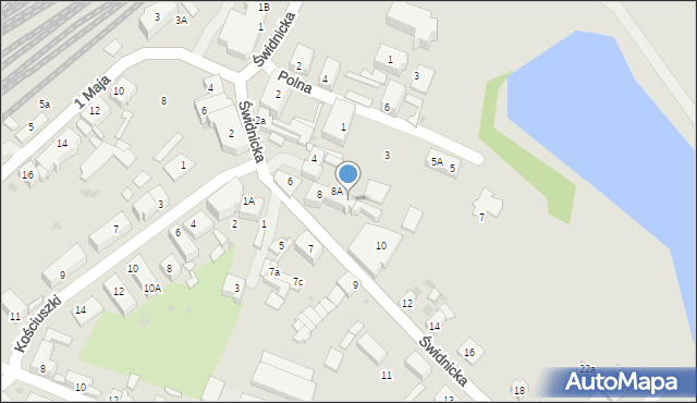 Jaworzyna Śląska, Świdnicka, 8B, mapa Jaworzyna Śląska