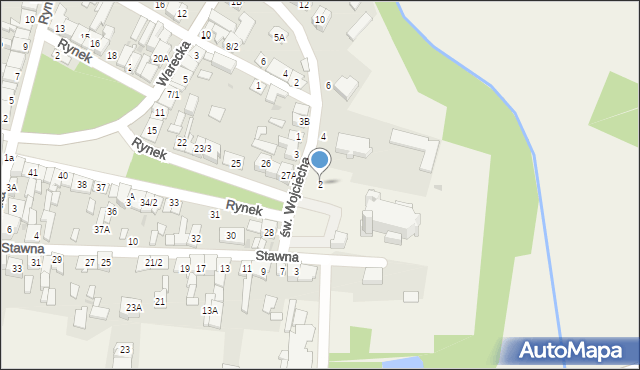 Jedlińsk, św. Wojciecha, 2, mapa Jedlińsk