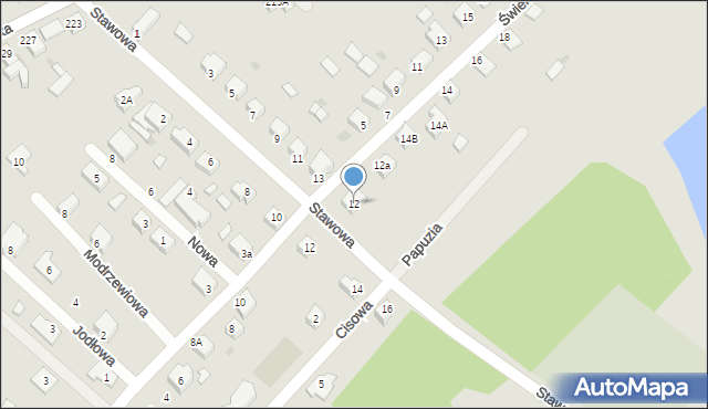 Jelcz-Laskowice, Świerkowa, 12, mapa Jelcz-Laskowice