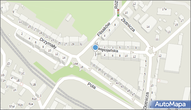 Jelenia Góra, Świętojańska, 2, mapa Jelenia Góra