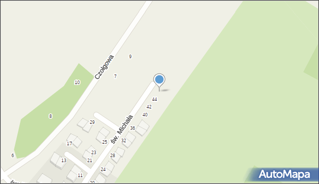 Jelonek, św. Michała, 46, mapa Jelonek