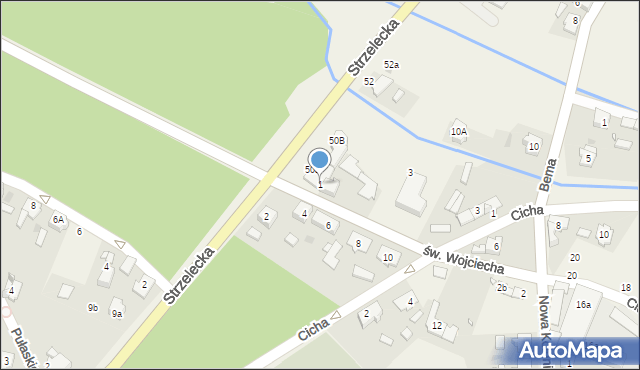 Jemielnica, św. Wojciecha, 1, mapa Jemielnica