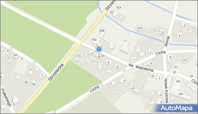 Jemielnica, św. Wojciecha, 6, mapa Jemielnica