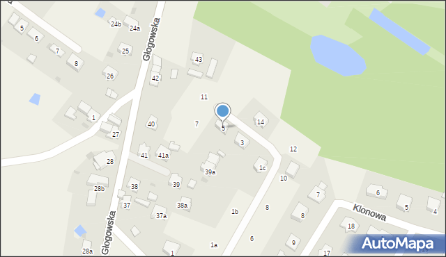 Jerzmanowa, Świerkowa, 5, mapa Jerzmanowa