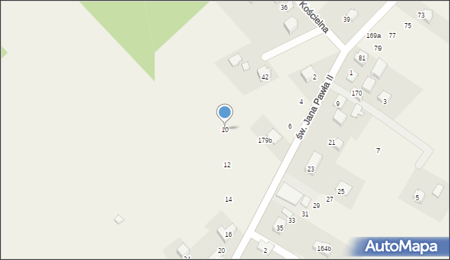 Jerzmanowice, św. Jana Pawła II, 10, mapa Jerzmanowice