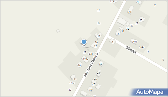 Jerzmanowice, św. Jana Pawła II, 26, mapa Jerzmanowice