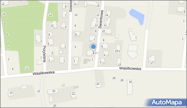 Jurowce, Świerkowa, 3, mapa Jurowce