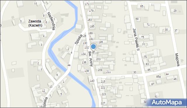Kacwin, św. Anny, 199, mapa Kacwin