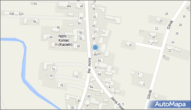 Kacwin, św. Anny, 53, mapa Kacwin
