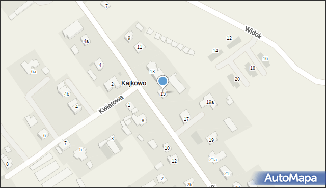 Kajkowo, Świetlińska, 15, mapa Kajkowo