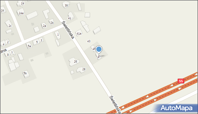 Kajkowo, Świetlińska, 47, mapa Kajkowo