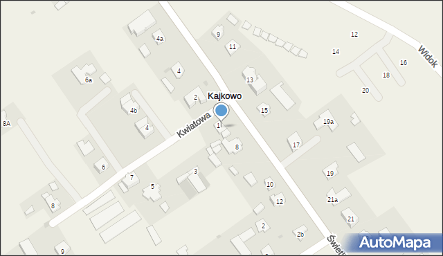 Kajkowo, Świetlińska, 6, mapa Kajkowo