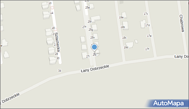 Kalisz, św. Michała, 25j, mapa Kalisza