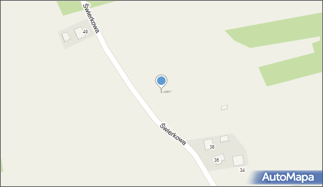 Kamień, Świerkowa, 44, mapa Kamień